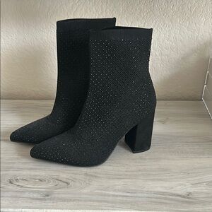 Altard State Black sparkly Ankle Boots